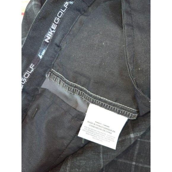 Nike Golf Mens Charcoal Checkered Dri-Fit Pants 32x30 - Picture 5 of 8